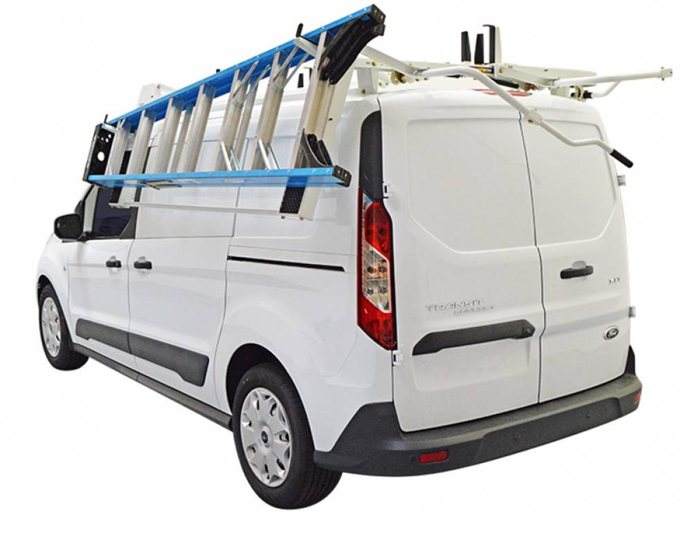 vehicles could benefit from using a single drop down ladder rack